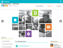 Tablet Screenshot of formationmetier.fr